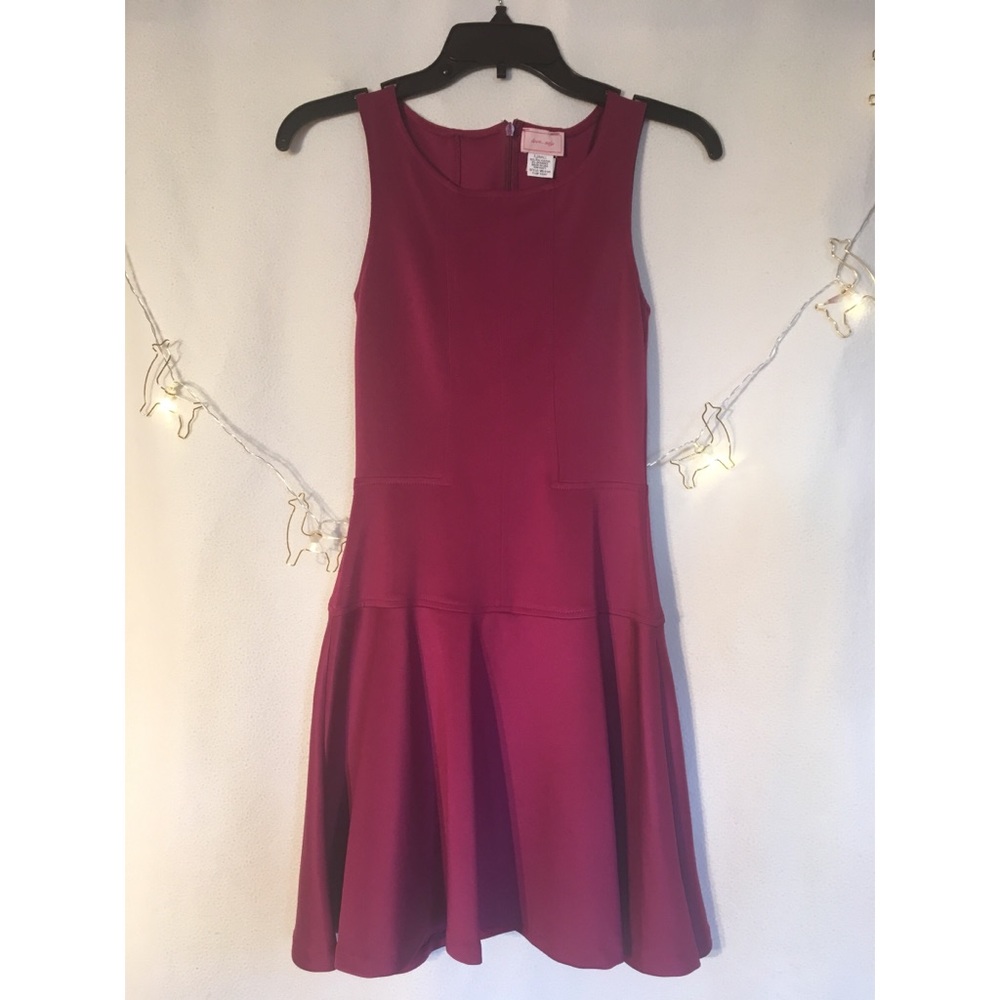 XS Love... Ady plum paneled dress
